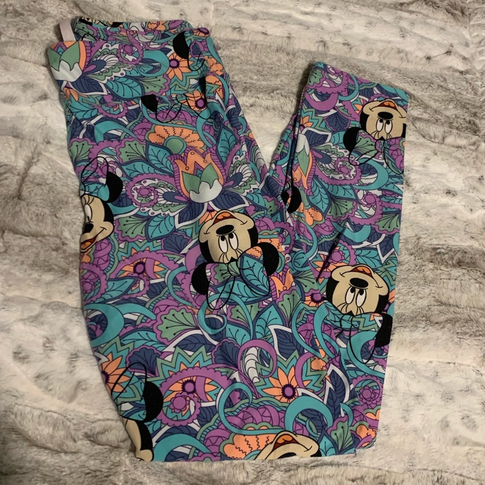 EUC OS Lularoe Disney leggings